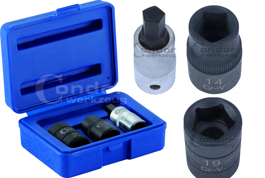 Galvutės 1/2 suportams (5-kampės) Galvutės 1/2 suportams (5-kampės)