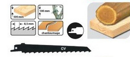 Geležtė tiesiniam pjūklui 130mm Geležtė tiesiniam pjūklui 130mm