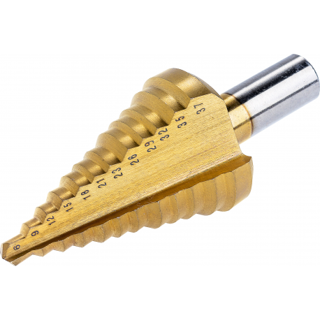 Grąžtas pakopinis metalui 4-39mm Grąžtas pakopinis metalui 4-39mm