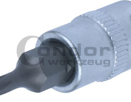 Įpresuotas 1/4 antgalis T10 su skyle