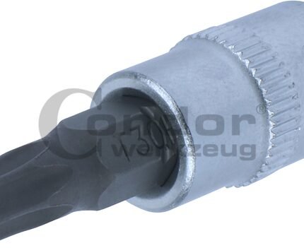 Įpresuotas 1/4 antgalis T30 su skyle