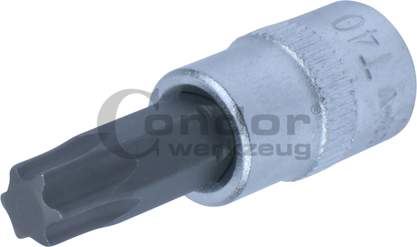 Įpresuotas 1/4 antgalis T40 TORX Įpresuotas 1/4 antgalis T40 TORX
