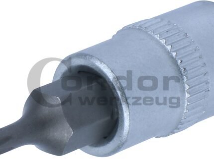 Įpresuotas 1/4 antgalis T8 su skyle