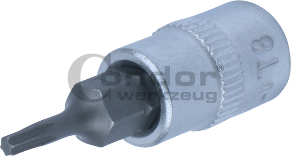 Įpresuotas 1/4 antgalis T8 TORX Įpresuotas 1/4 antgalis T8 TORX
