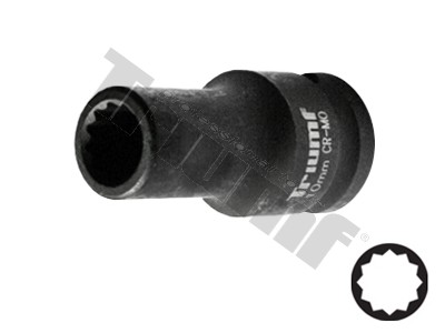 Smūginė galvutė 1/2 10mm 12-kampė