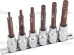 Antgaliai 1/2'' Spline M5-M12 100mm profi 6 dalių