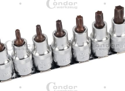 Antgaliai 1/2'' T20-T60 profi 9 dalių