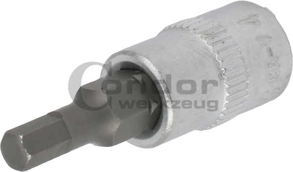 Antgalis įpresuotas 1/4" H4mm HEX Antgalis įpresuotas 1/4" H4mm HEX