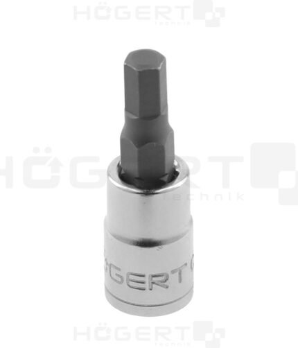 Antgalis HEX-7mm šešiakampis įpresuotas 1/4" galvutėje