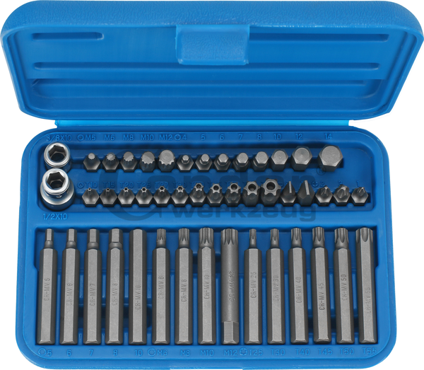 Antgalių komplektas 46dalių (Torx Antgalių komplektas 46dalių (Torx