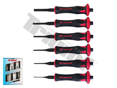 Antivibracinių kaltų-išmušėjų komplektas 2-8mm / 6dalių