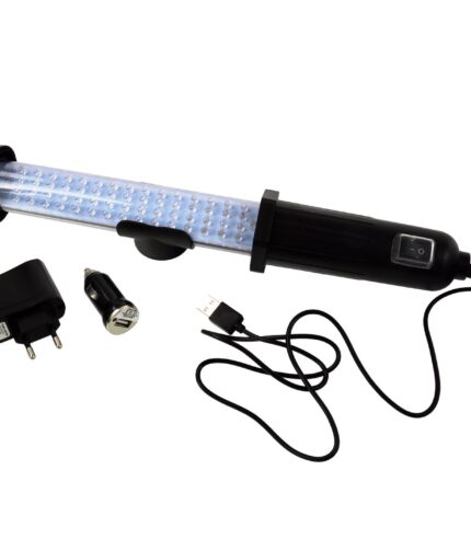 Darbo lempa 60LED kraunama 12/230V