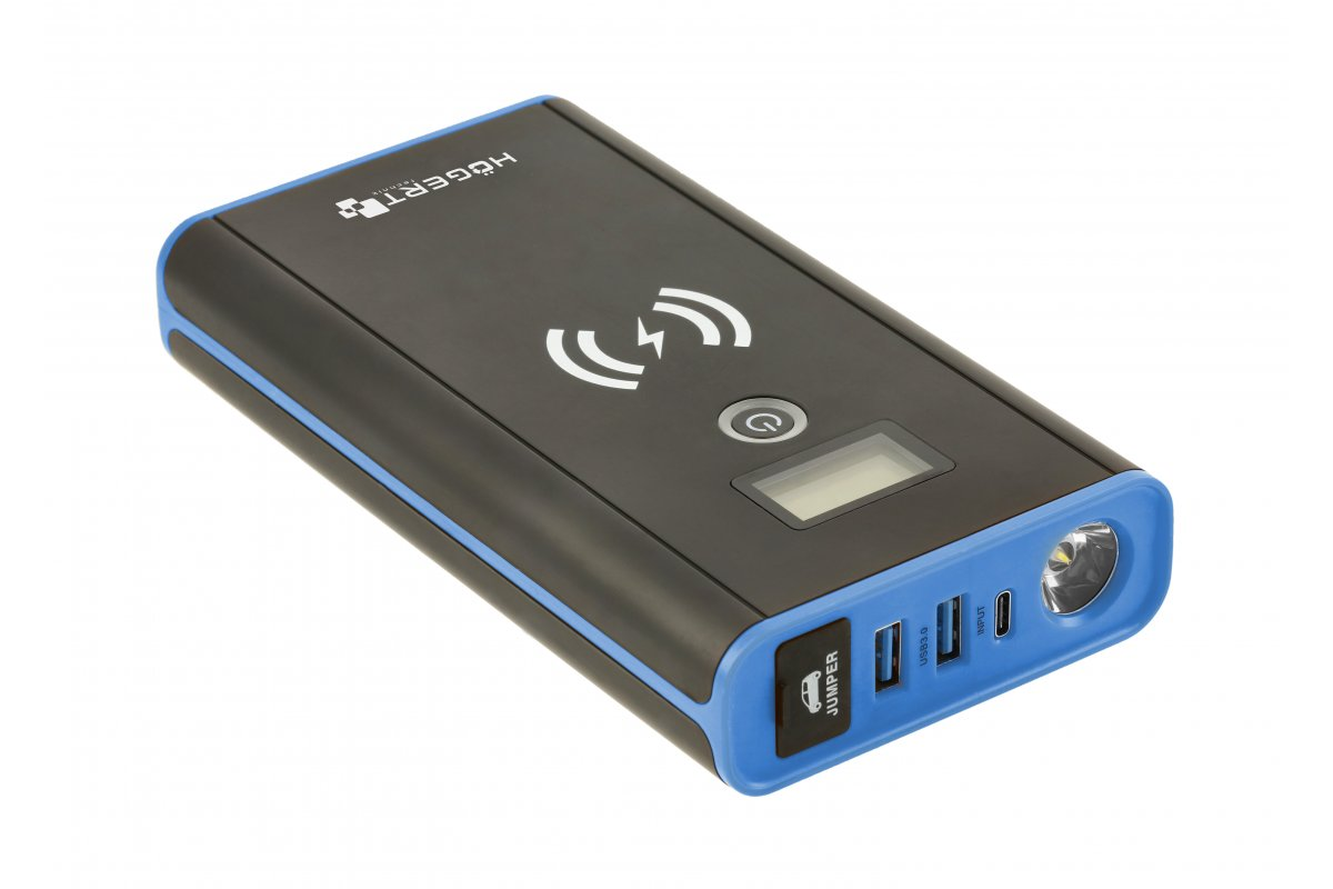 Daugiafunkcinis įkroviklis-paleidėjas 12V 400A (Li-Po 10000mAh) su 10W belaidžiu krovimu Daugiafunkcinis įkroviklis-paleidėjas 12V 400A (Li-Po 10000mAh) su 10W belaidžiu krovimu