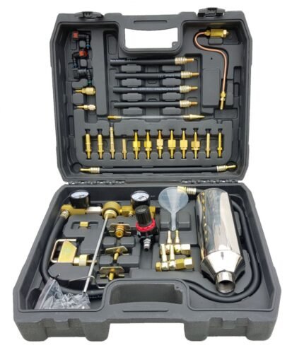 Degalų įpurškimo testeris ir purkštukų valymo įrankiai