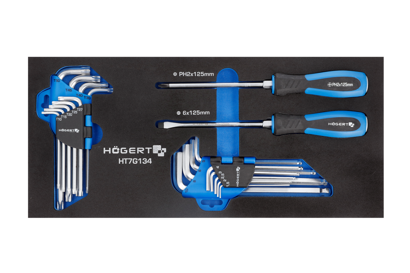 Lenktų L-formos TORX ir HEX komplektai + atsuktuvai / su dėklu vežimėliui Lenktų L-formos TORX ir HEX komplektai + atsuktuvai / su dėklu vežimėliui