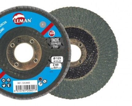 Diskas žiedlapinis 125mm gr 40 Inox