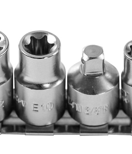 E-profil galvučių rinkinys 1/4''+3/8'' (E5-E16)