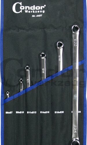 E-profilio prailgintų raktų komplektas E6-E24