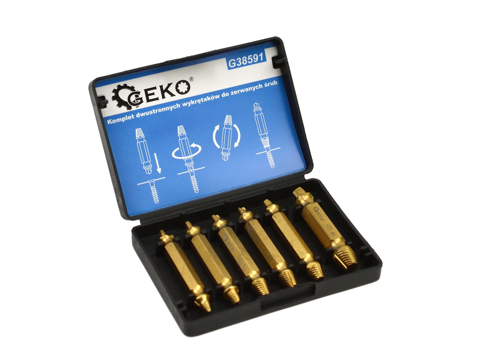 Ekstraktoriai/išsukėjai varžtams 6vnt Ekstraktoriai/išsukėjai varžtams 6vnt