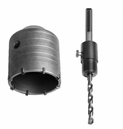 Gręžimo karūna mūrui 80mm su adapteriu