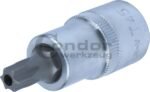 Galvutė 1/2 T45*55mm su skylute TORX