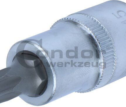 Galvutė 1/2 T45*55mm su skylute TORX
