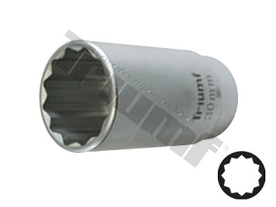 Galvutė 1/2 ilga 30mm / 12-kampė