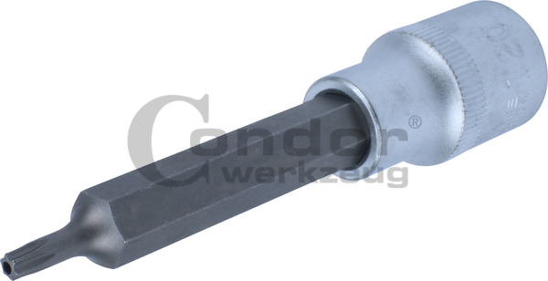 Galvutė 1/2 T20*100mm su skyle TORX Galvutė 1/2 T20*100mm su skyle TORX