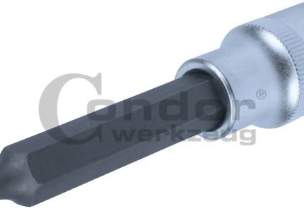 Galvutė 1/2 T25*100mm su skyle TORX