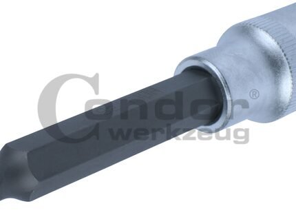 Galvutė 1/2 T40*100mm su skyle TORX