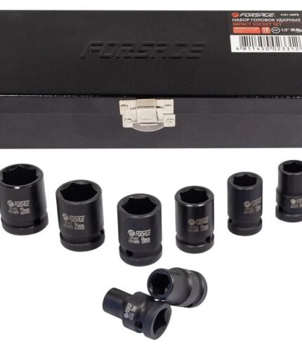 Smūginių 1/2'' galvų komplektas 10-24mm 10vnt.