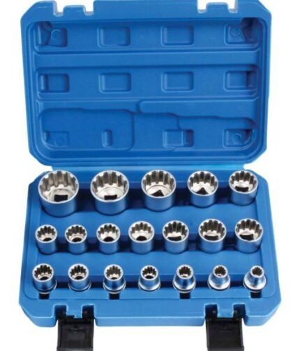 Galvutės 1/2" daugiafunkcinės 19vnt. 8-32mm