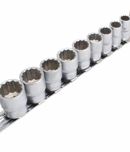Galvučių komplektas 3/8 12-kampų (8-19mm)