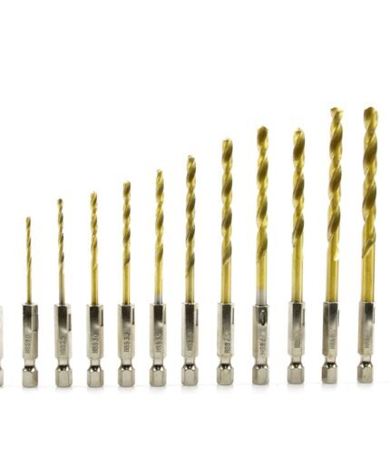 Grąžtai metalui HSS 1.5-6.5mm 13vnt. su šešiakampiu galu 1/4