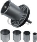 Volframinių gręžimo karūnų komplektas (Ø 33-73 mm)
