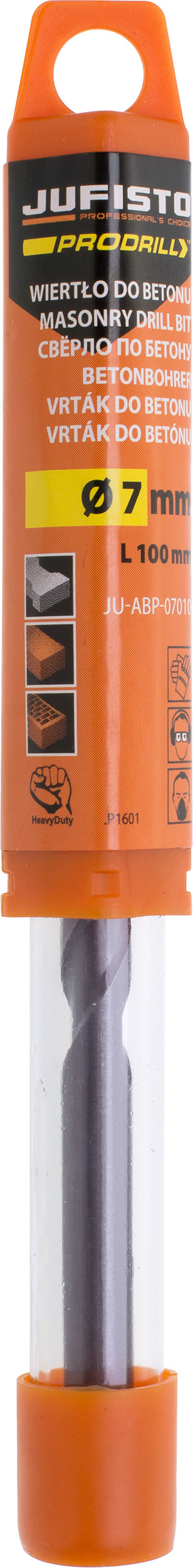 Grąžtas betonui Ø7mm / 100 mm Grąžtas betonui Ø7mm / 100 mm