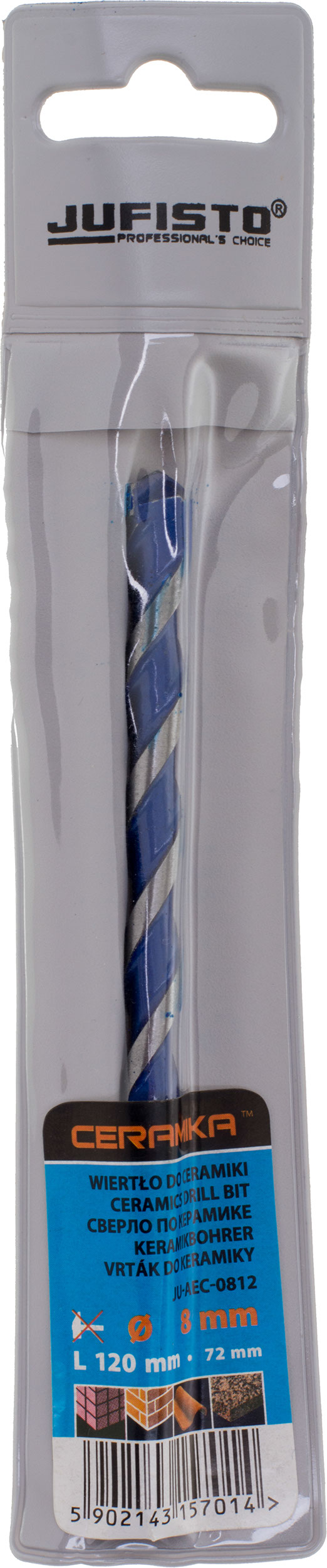 Grąžtas plytelėms Ø8mm*120mm Grąžtas plytelėms Ø8mm*120mm