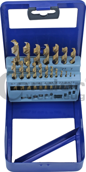 Gražtų k-tas metalui 1-13mm 25* HSS Gražtų k-tas metalui 1-13mm 25* HSS