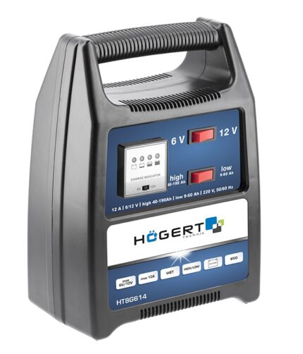 Akumuliatoriaus įkrovėjas 6V/12V Max.12A / HOEGERT HT8G614