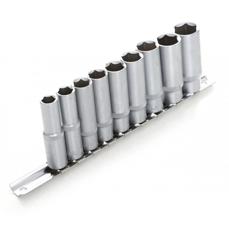 Ilgų galvučių komplektas 3/8" 6k. 10-19mm Ilgų galvučių komplektas 3/8" 6k. 10-19mm