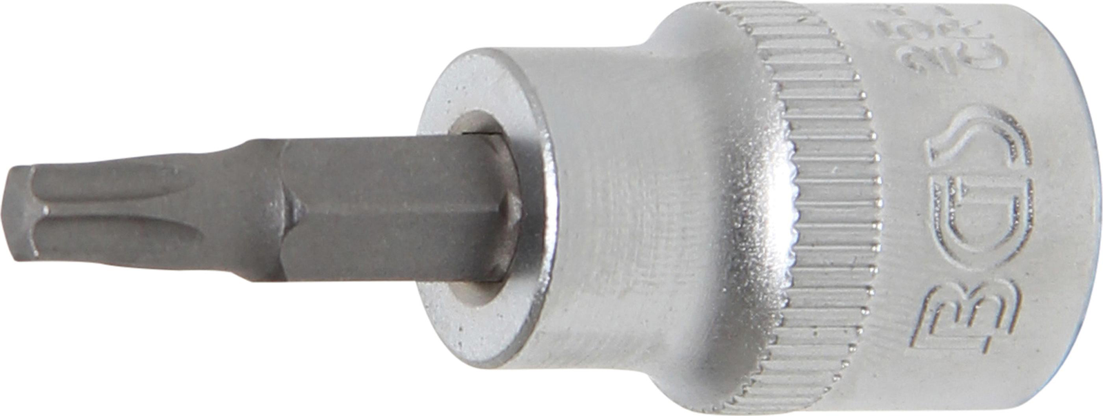 Įpresuotas T27 TORX antgalis 3/8" terkšlei Įpresuotas T27 TORX antgalis 3/8" terkšlei
