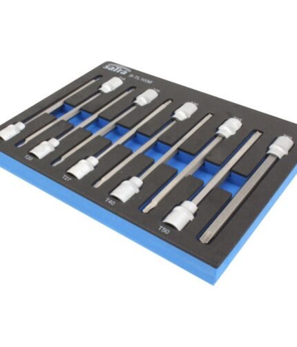Įpresuoti antgaliai TORX 3/8" T10-T55 10vnt.