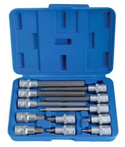 Įpresuotų 1/2 HEX (6-kampių) antgalių rinkinys H4-12mm