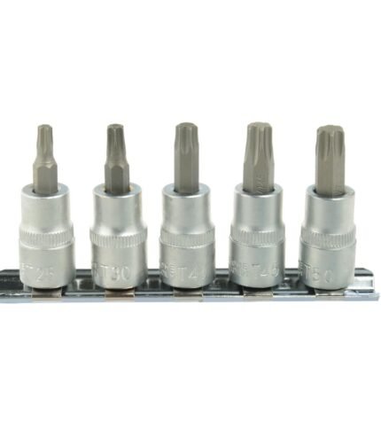 ĮPRESUOTŲ 3/8 TORX ANTGALIŲ RINKINYS 5 VNT.