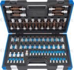 Įpresuotų antgalių komplektas 1/2" + 1/4" 89vnt. Xcess