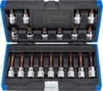 Įpresuotų antgalių komplektas 1/2" TORX20-70. 19vnt.