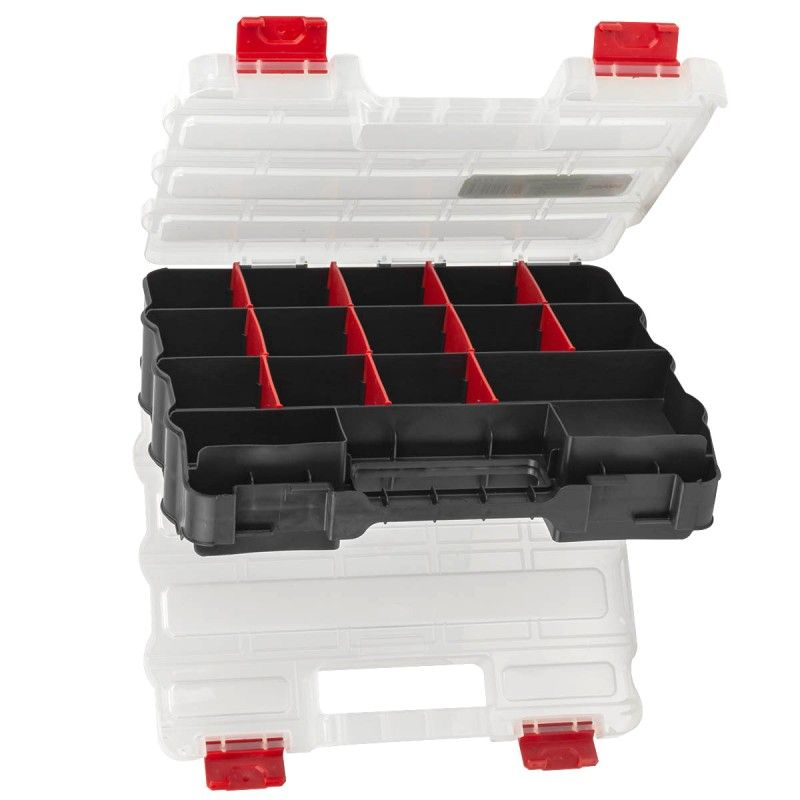 Dvipusė plastikinė dėžutė smulkmenoms Dvipusė plastikinė dėžutė smulkmenoms