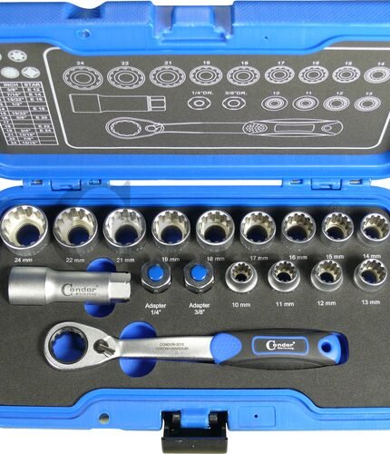 Kiauryminių galvučių įrankių komplektas VARIOPLIUS