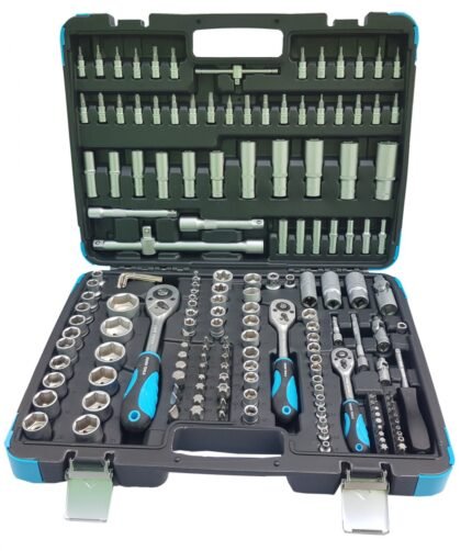 Įrankių komplektas 1/4+3/8+1/2 171dalies