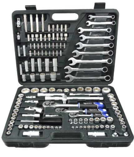 ĮRANKIŲ KOMPLEKTAS 1/4+3/8+1/2" + RAKTAI